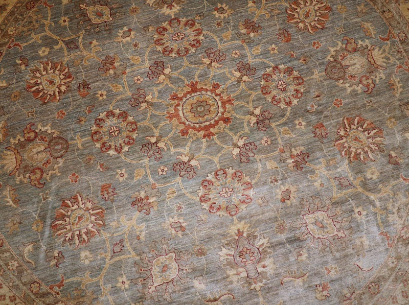 Ziegler tapijt rond  - 307 x 305 cm - bruin