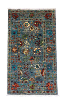 Ziegler tapijt - 132 x 81 cm - zee blauw