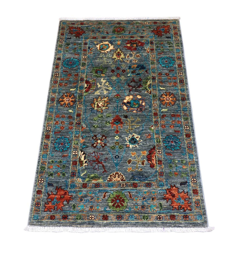 Ziegler tapijt - 132 x 81 cm - zee blauw