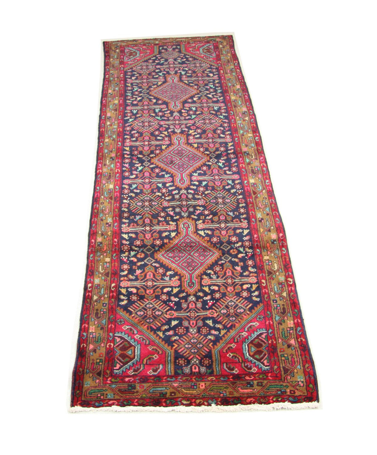 Loper Perzisch Tapijt - Nomadisch - 336 x 110 cm - blauw