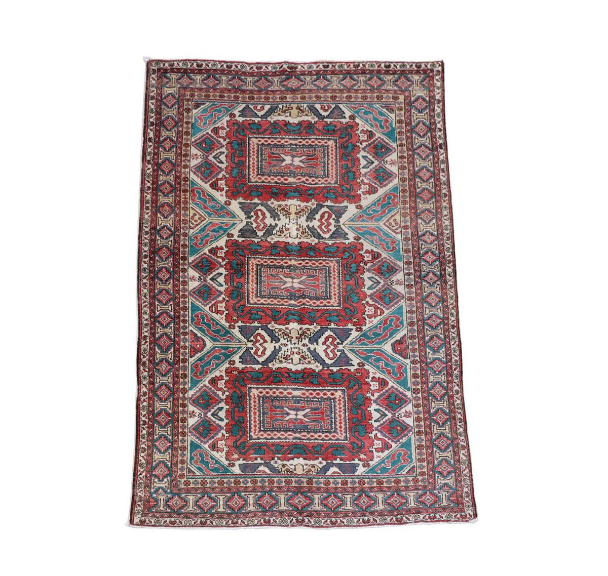Afghaans tapijt - Bukhara - 206 x 136 cm - beige