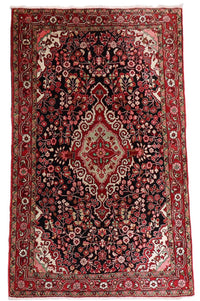 Perzisch tapijt - Klassiek - 214 x 134 cm - donkerblauw