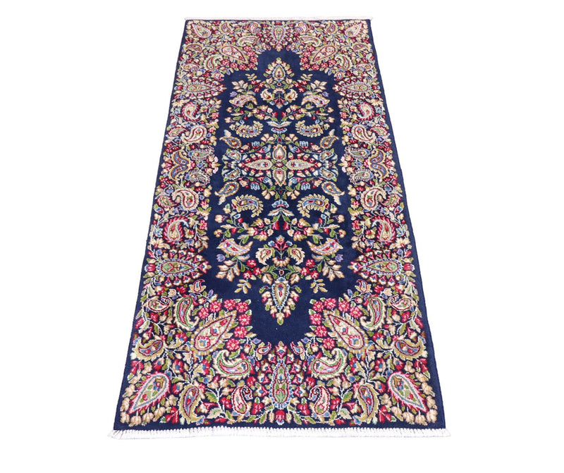 Loper Perzisch tapijt - Klassiek - 186 x 89 cm - donkerblauw