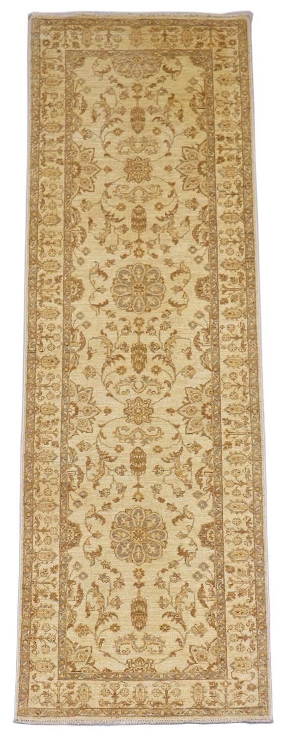 Loper Ziegler tapijt - 252 x 83 cm - beige