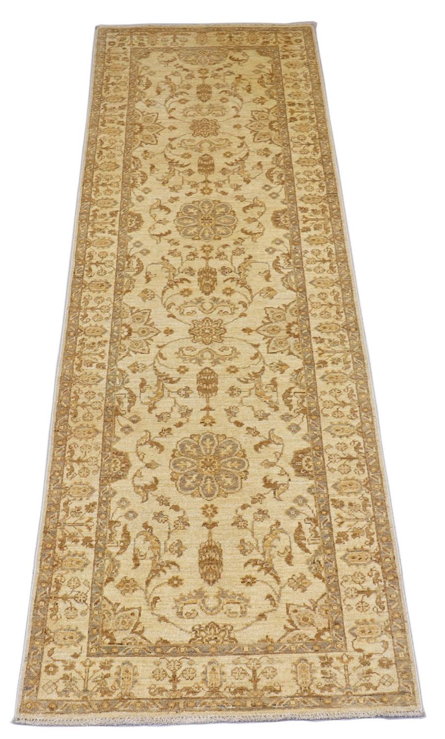 Loper Ziegler tapijt - 252 x 83 cm - beige