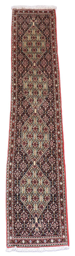 Loper Perzisch tapijt - Bijar - 238 x 50 cm - donkerblauw