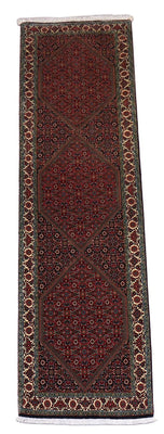 Loper Perzisch tapijt - Bijar - 300 x 85 cm - rood