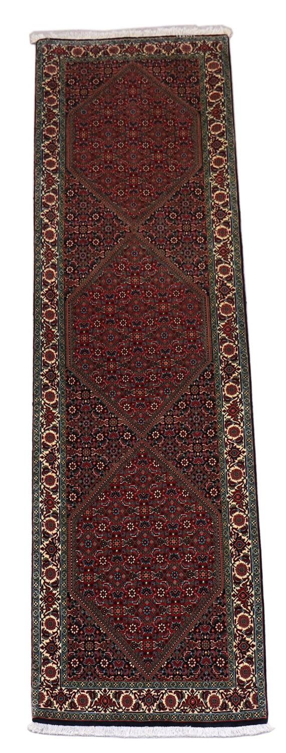 Loper Perzisch tapijt - Bijar - 300 x 85 cm - rood