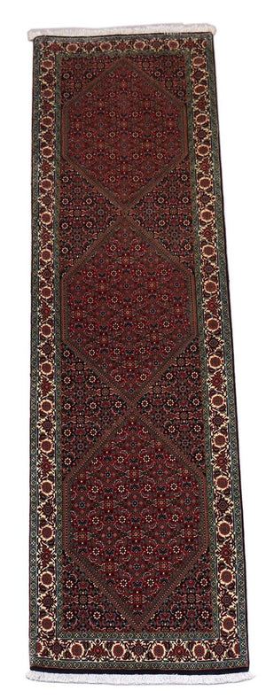 Loper Perzisch tapijt - Bijar - 300 x 85 cm - rood