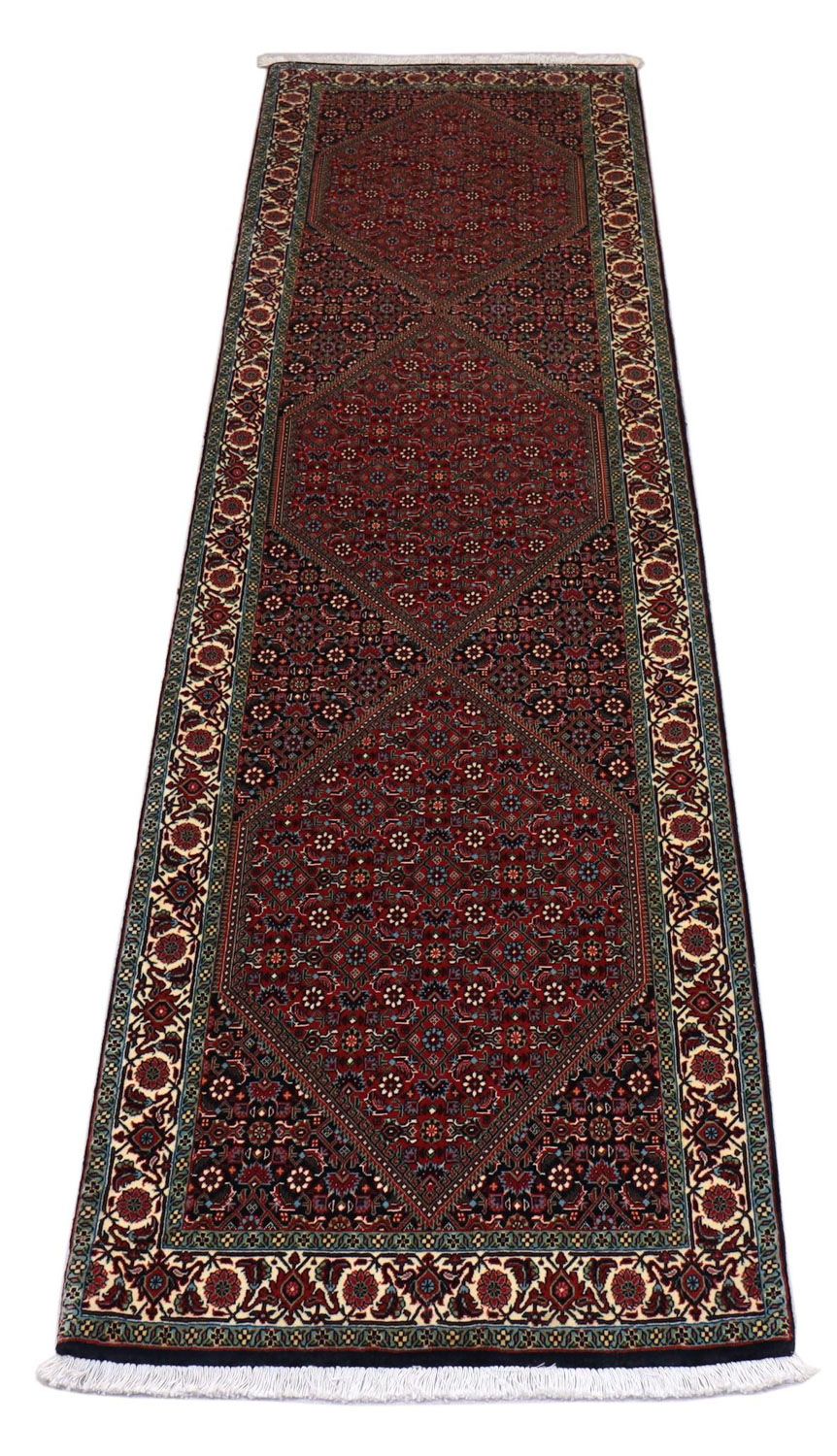 Loper Perzisch tapijt - Bijar - 300 x 85 cm - rood