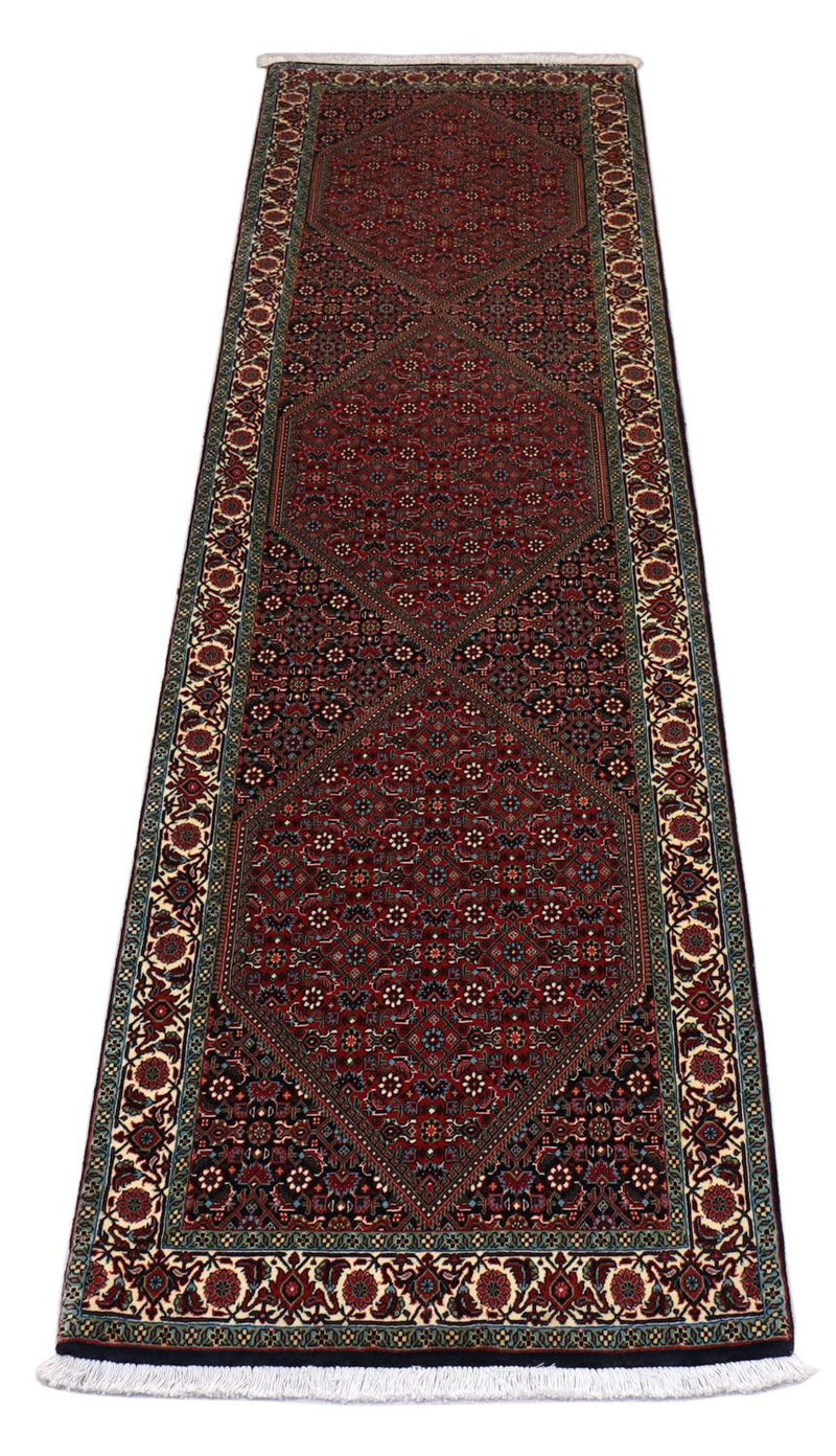 Loper Perzisch tapijt - Bijar - 300 x 85 cm - rood
