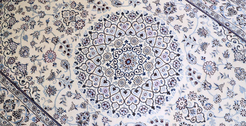 Perzisch tapijt - Nain - 307 x 200 cm - beige