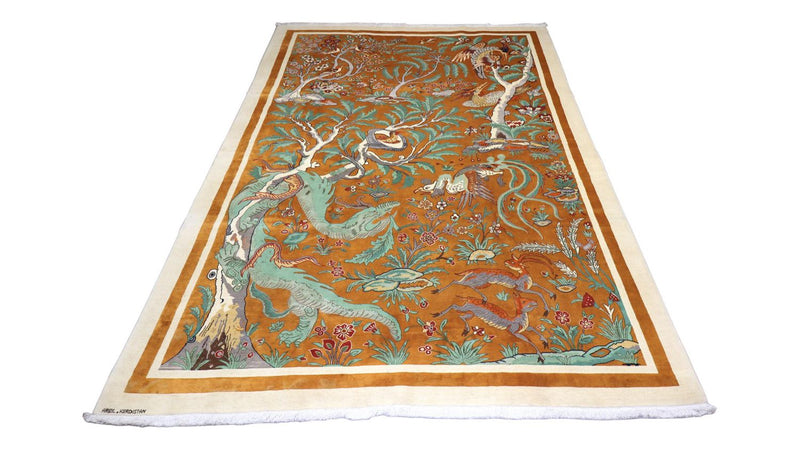 Perzisch Tapijt - Nomadisch - 388 x 275 cm - bruin