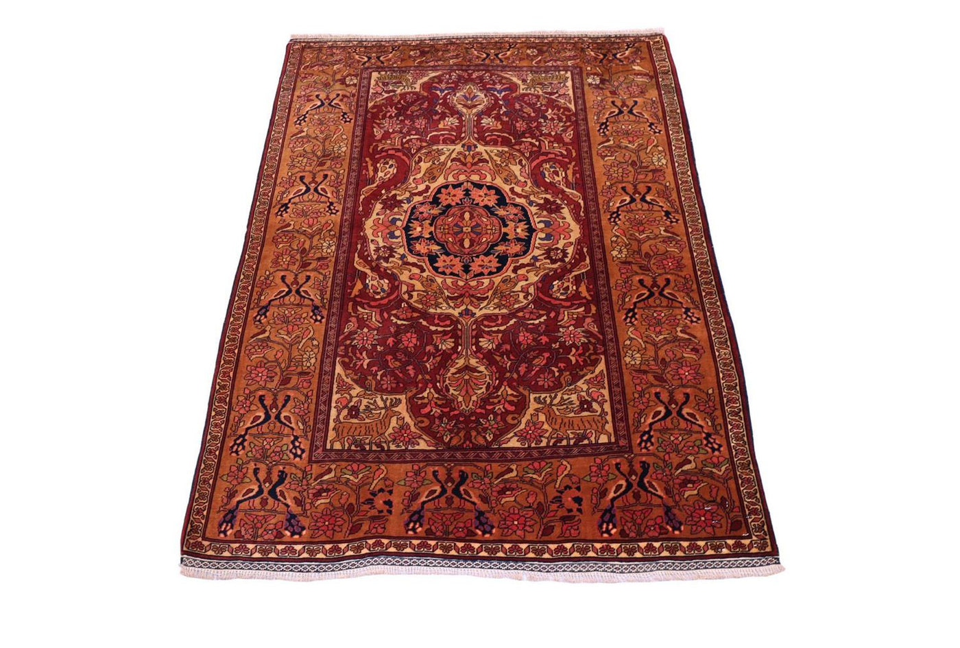 Afghaanse zijde Tapijt 154x115cm - Oosters Tapijt