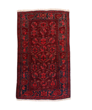 Afghaans tapijt - 119 x 76 cm - donkerrood
