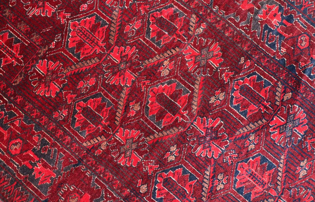 Afghaans tapijt - 119 x 76 cm - donkerrood