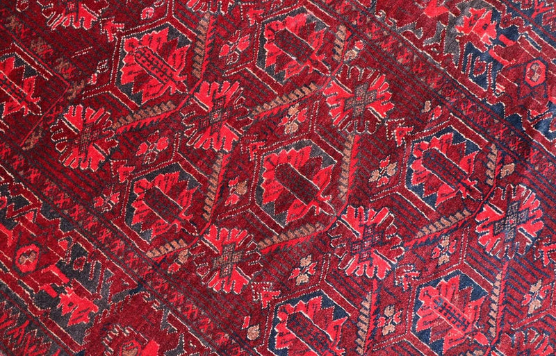 Afghaans tapijt - 119 x 76 cm - donkerrood