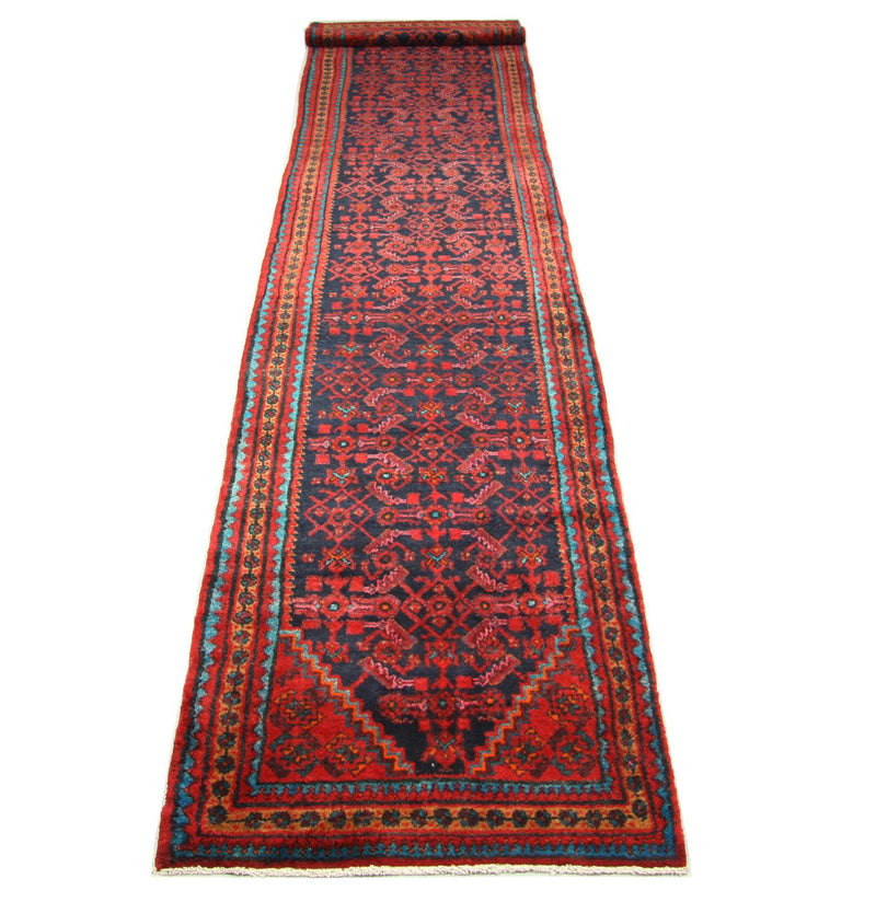 Loper Perzisch Tapijt - Nomadisch - 497 x 107 cm - blauw