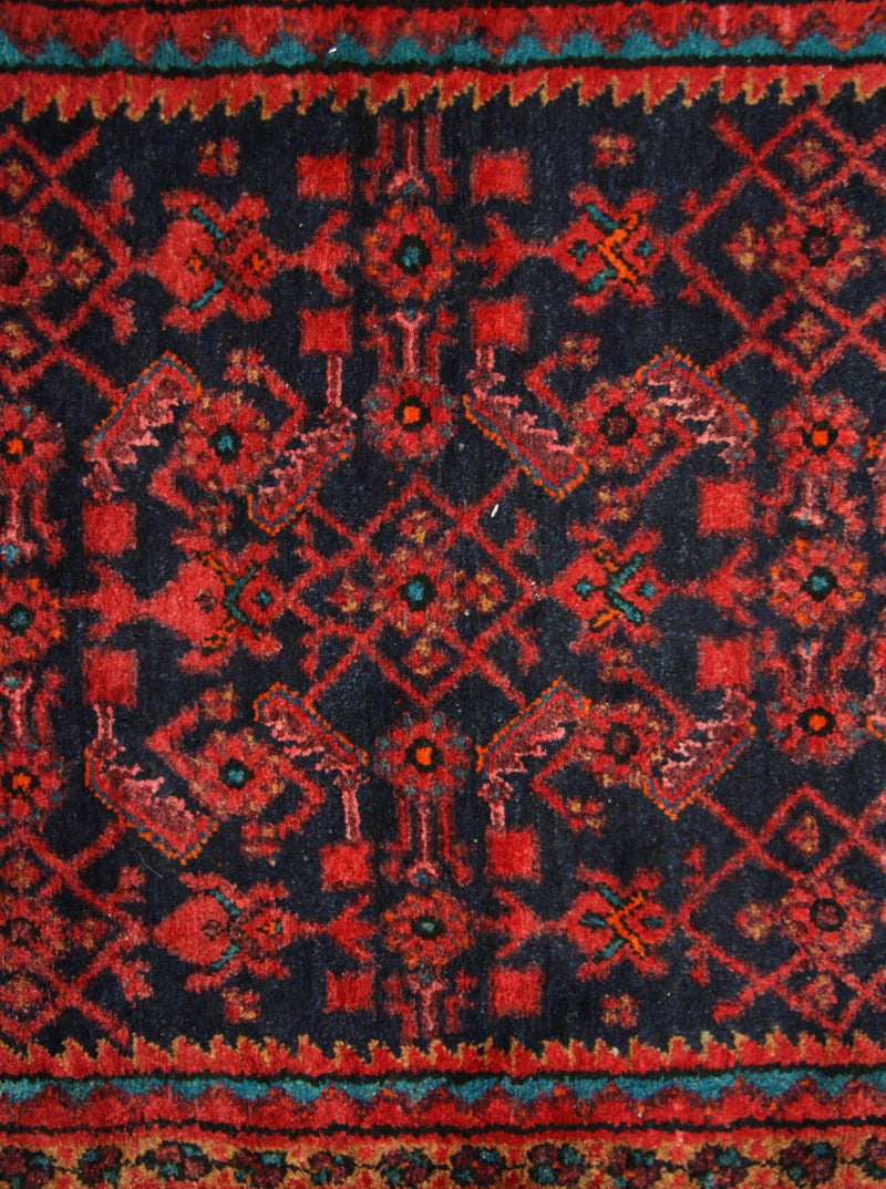 Loper Perzisch Tapijt - Nomadisch - 497 x 107 cm - blauw