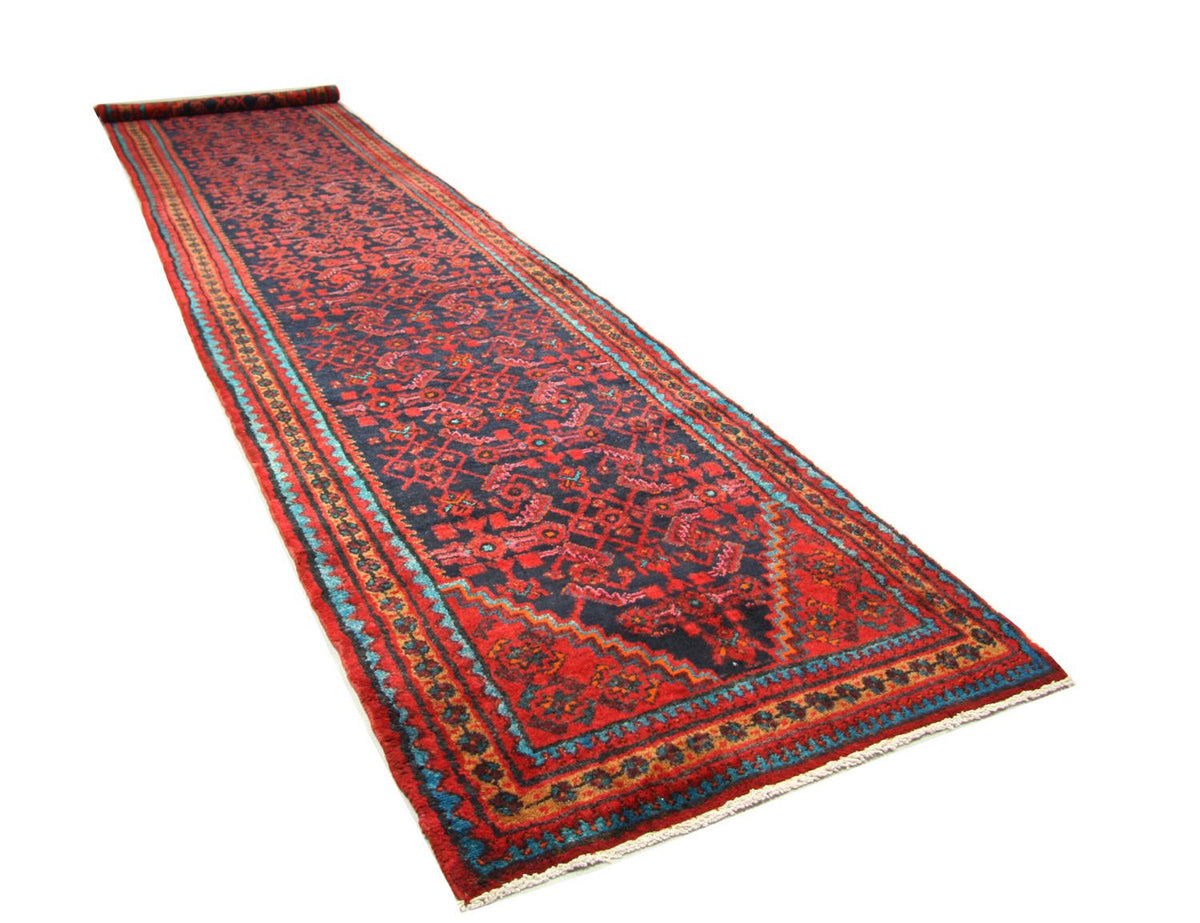 Loper Perzisch Tapijt - Nomadisch - 497 x 107 cm - blauw
