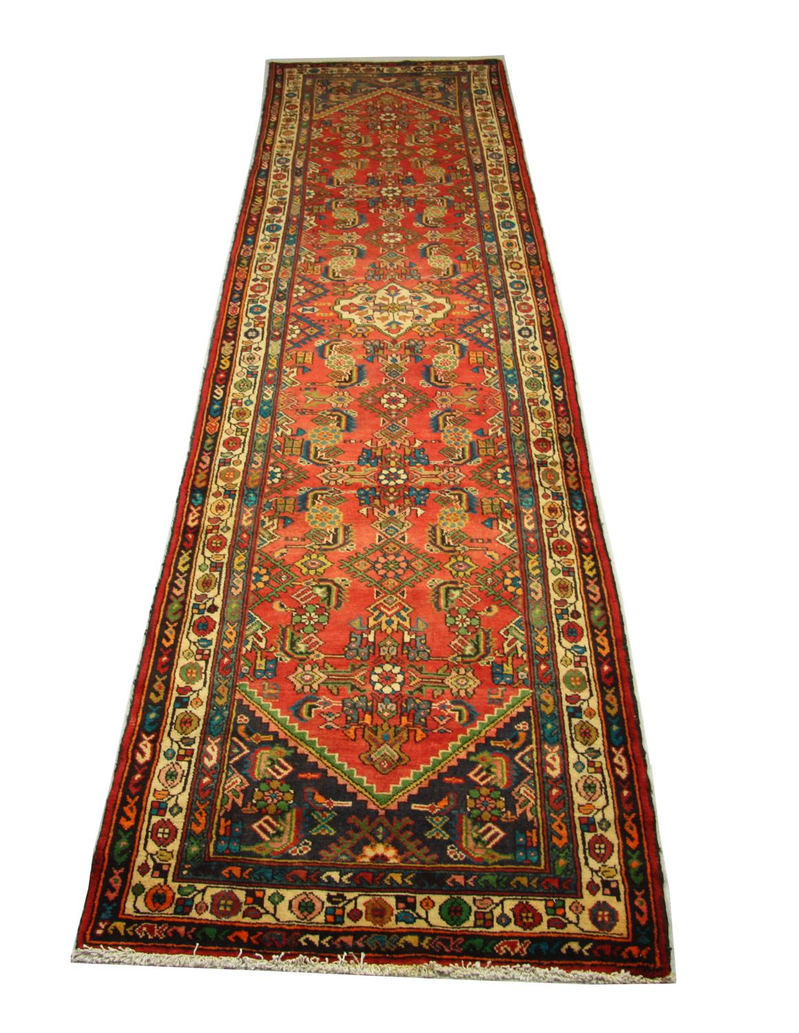 Loper Perzisch Tapijt - Nomadisch - 426 x 107 cm - oranje