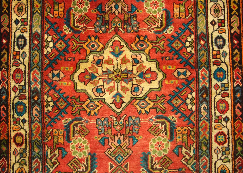 Loper Perzisch Tapijt - Nomadisch - 426 x 107 cm - oranje