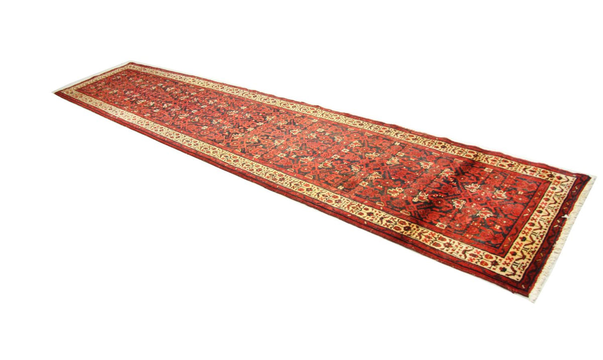 Loper Perzisch Tapijt - Nomadisch - 403 x 90 cm - rood