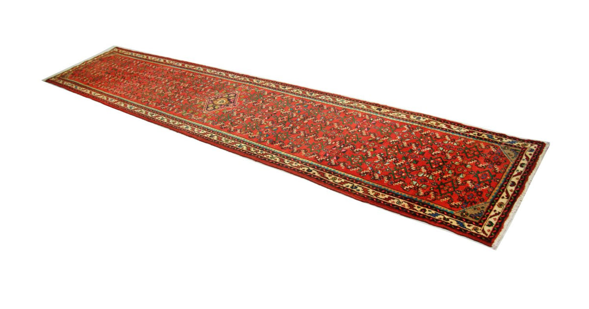 Loper Perzisch Tapijt - Nomadisch - 387 x 80 cm - rood