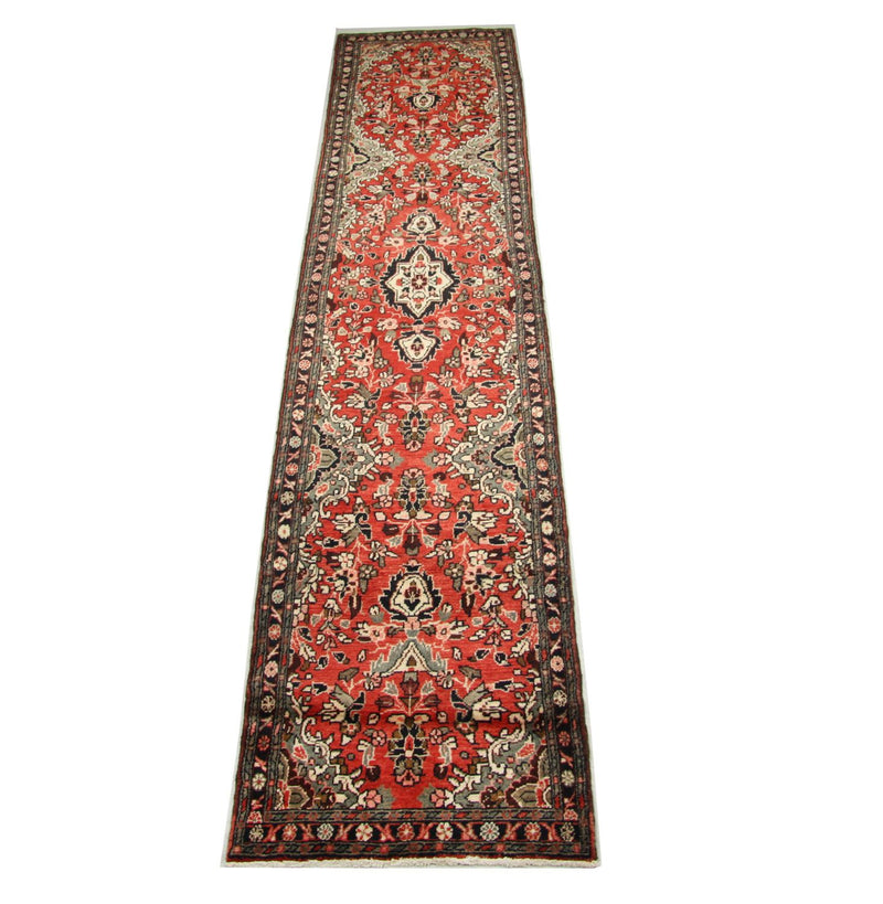 Loper Perzisch Tapijt - Nomadisch - 384 x 83 cm - rood