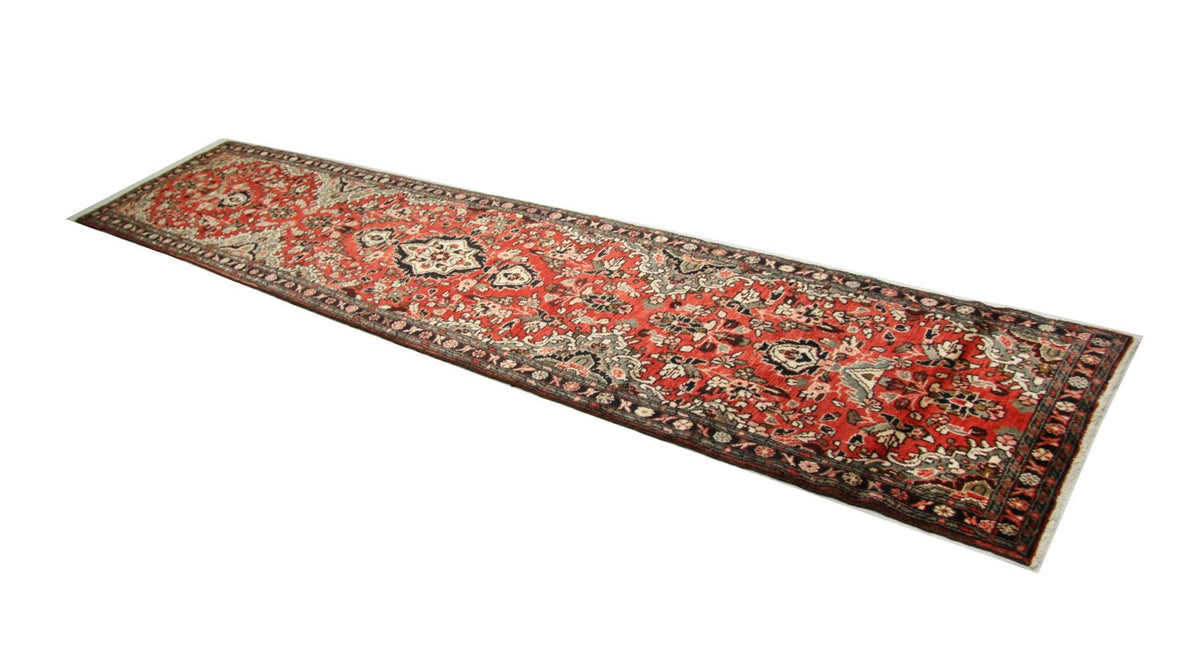 Loper Perzisch Tapijt - Nomadisch - 384 x 83 cm - rood