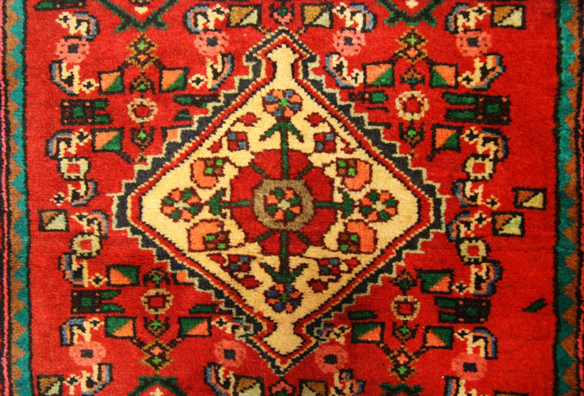 Loper Perzisch Tapijt - Nomadisch - 367 x 80 cm - rood