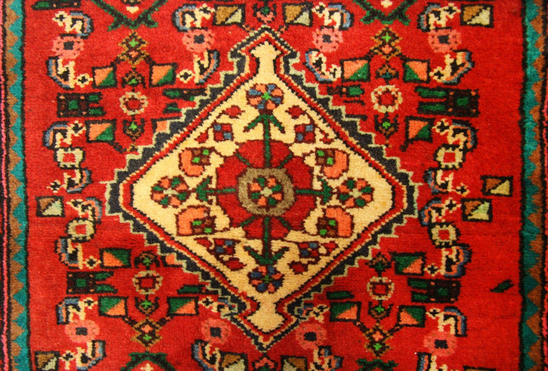 Loper Perzisch Tapijt - Nomadisch - 367 x 80 cm - rood