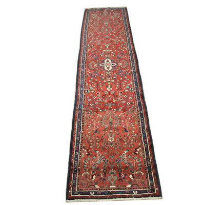 Loper Perzisch Tapijt - Nomadisch - 385 x 89 cm - rood