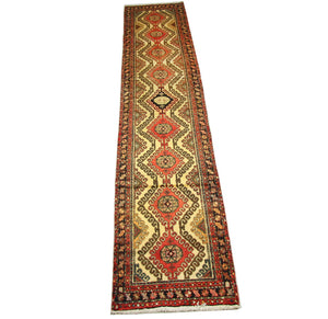Loper Perzisch Tapijt - Nomadisch - 406 x 80 cm - rood