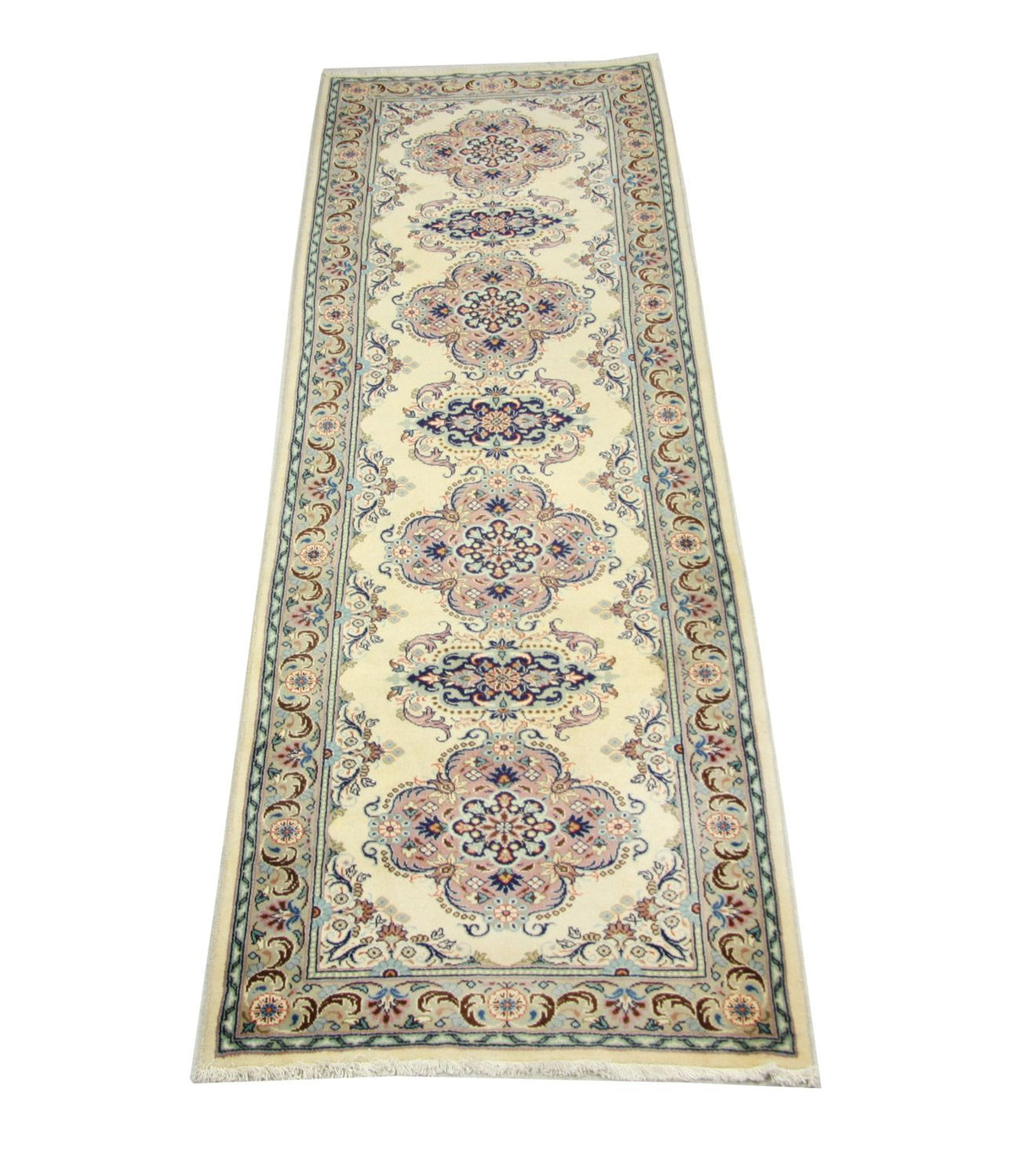 Loper Perzisch tapijt - Keshan - 300 x 82 cm - blauw