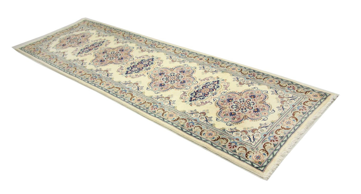 Loper Perzisch tapijt - Keshan - 300 x 82 cm - blauw