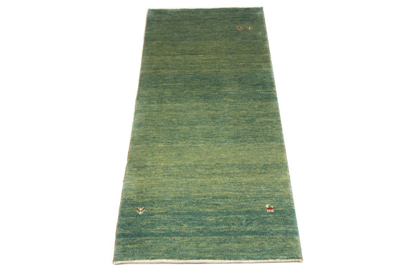 Loper Gabbeh tapijt - Perzisch - 247 x 90 cm - groen