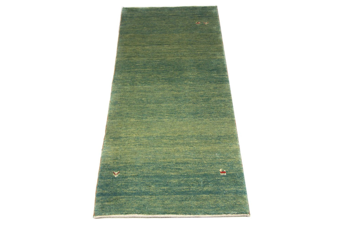 Loper Gabbeh tapijt - Perzisch - 247 x 90 cm - groen
