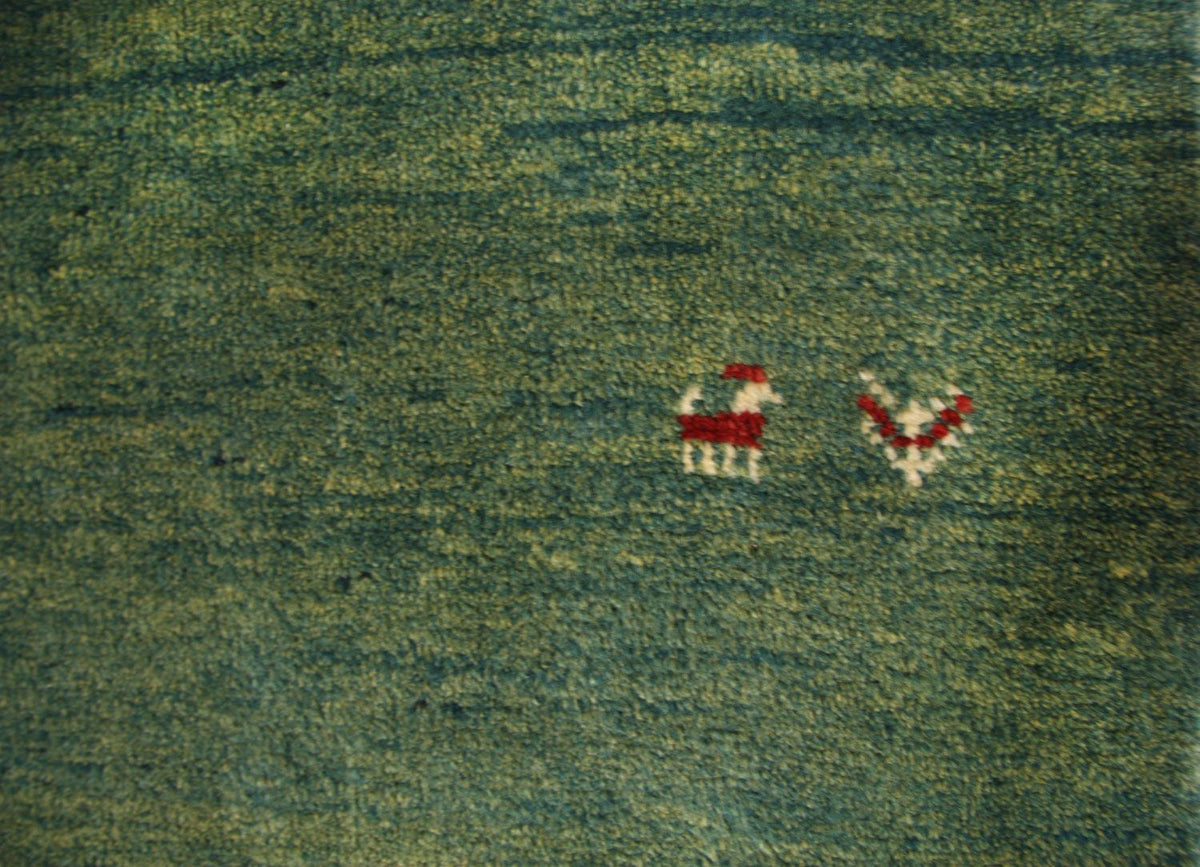 Loper Gabbeh tapijt - Perzisch - 247 x 90 cm - groen