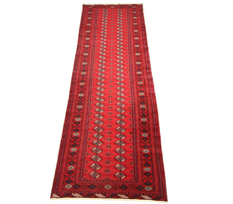 Loper Afghaans tapijt - Bukhara - 352 x 96 cm - rood