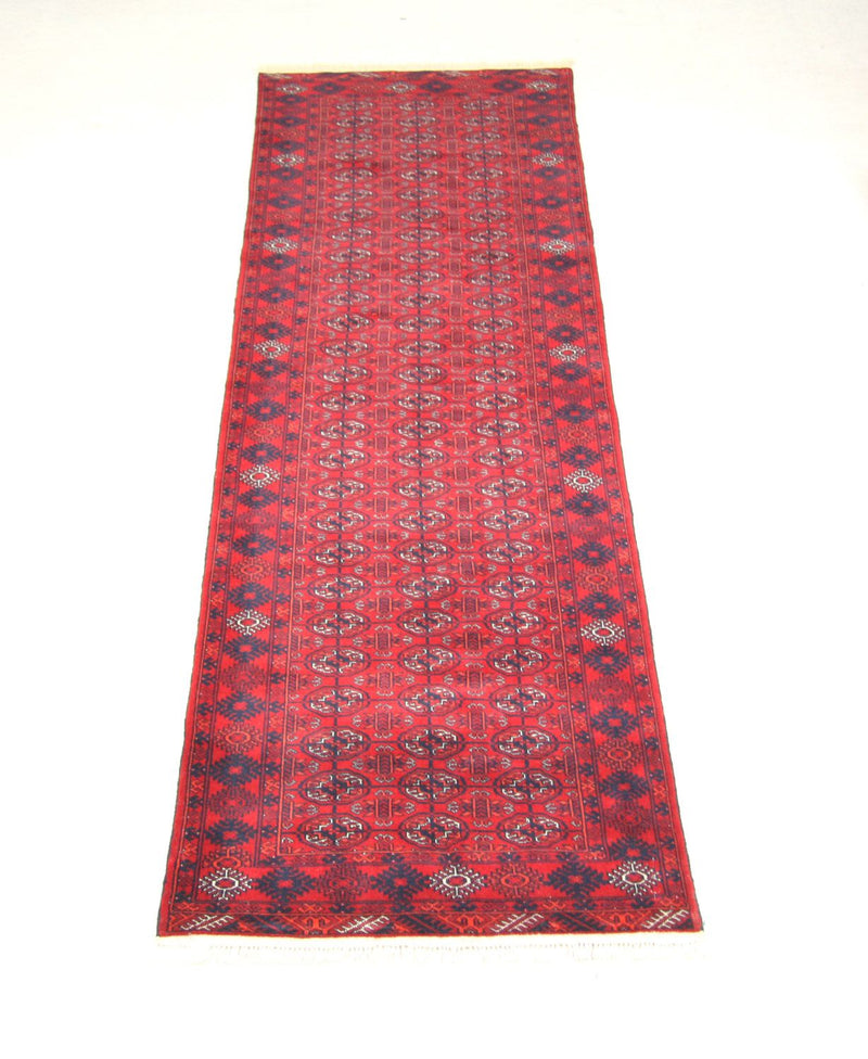 Loper Afghaans tapijt - Bukhara - 290 x 81 cm - rood