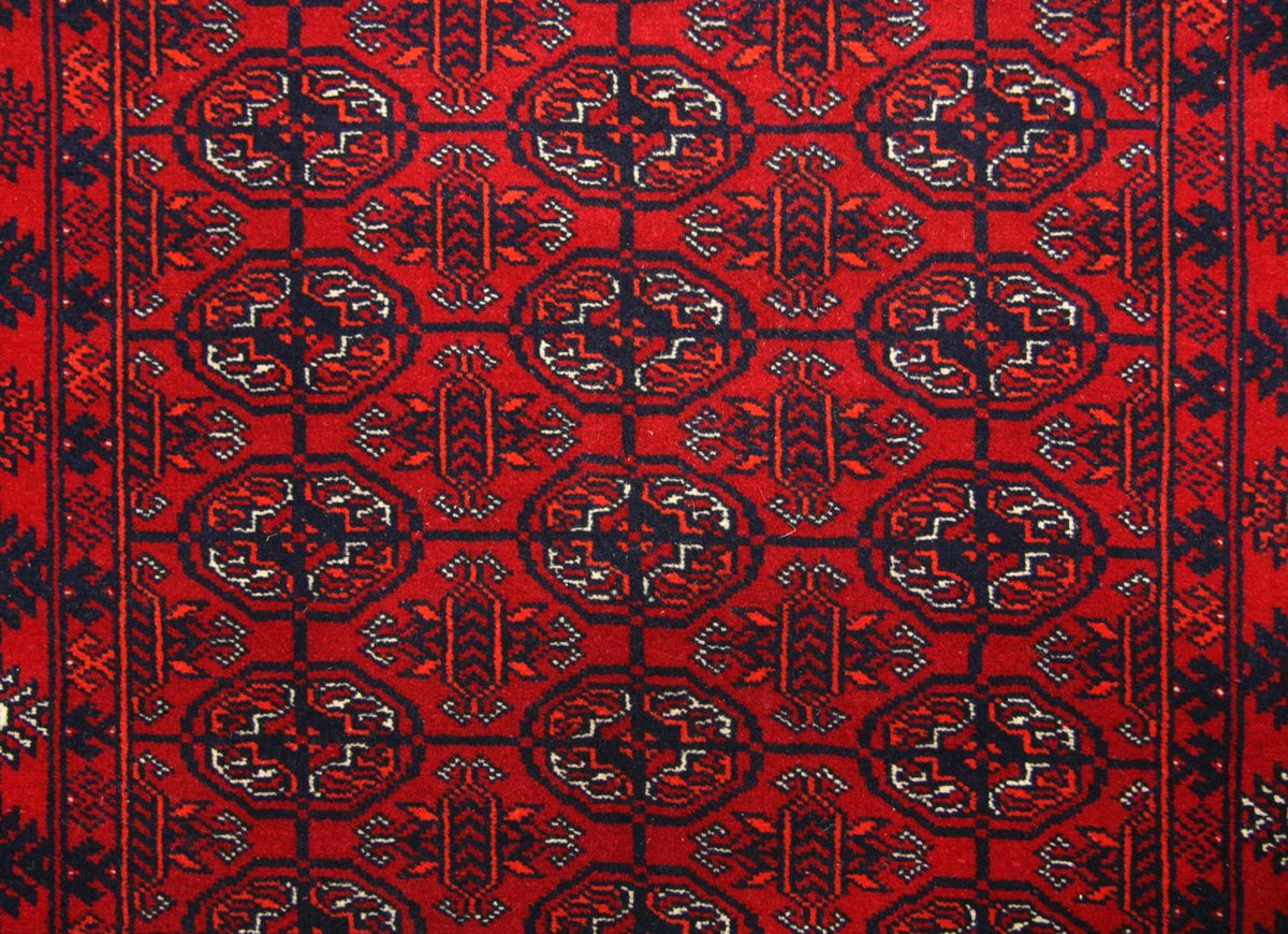 Loper Afghaans tapijt - Bukhara - 290 x 81 cm - rood
