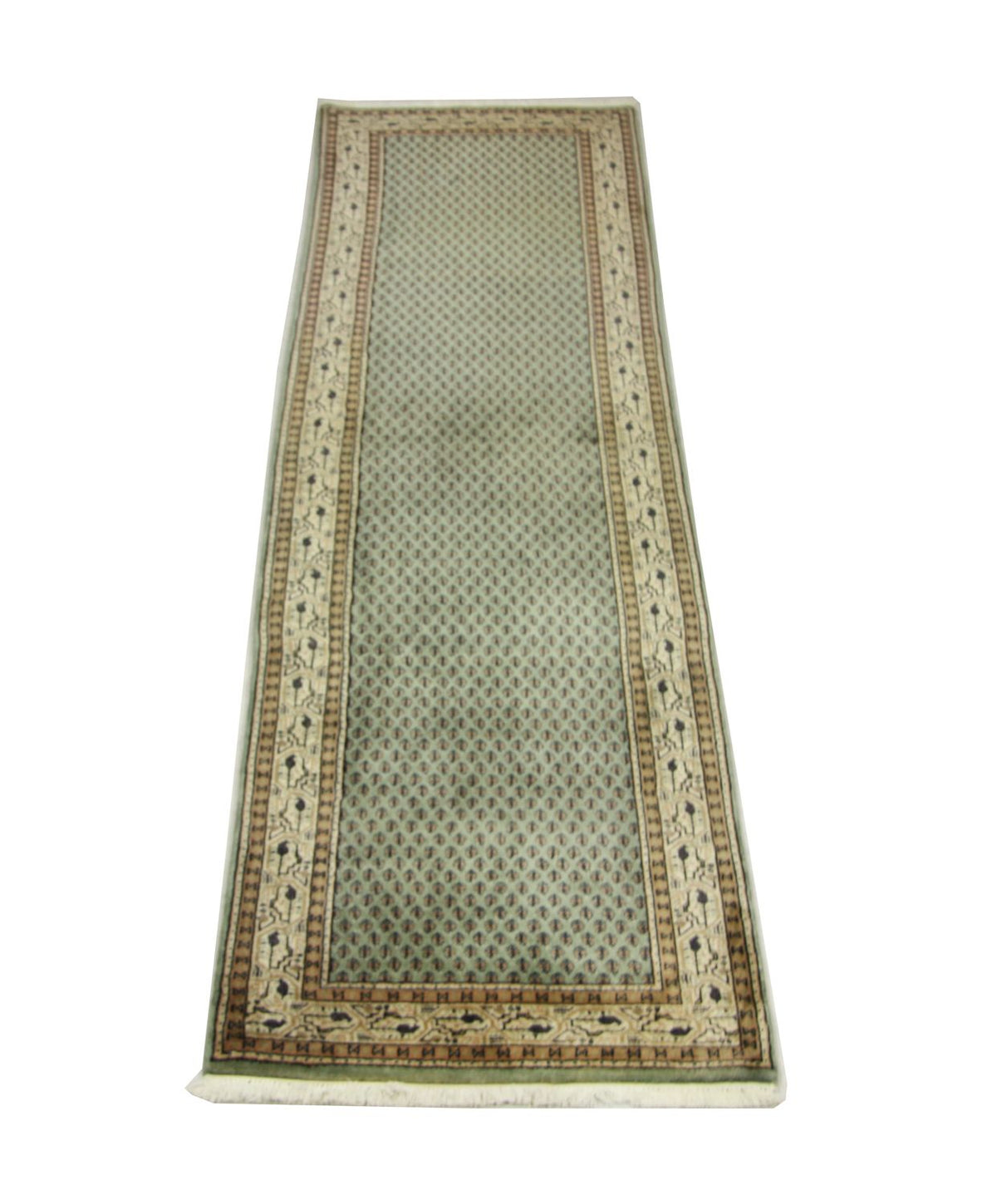 Loper Perzisch tapijt - Mir - 284 x 77 cm - groen