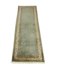 Loper Perzisch tapijt - Mir - 284 x 77 cm - groen
