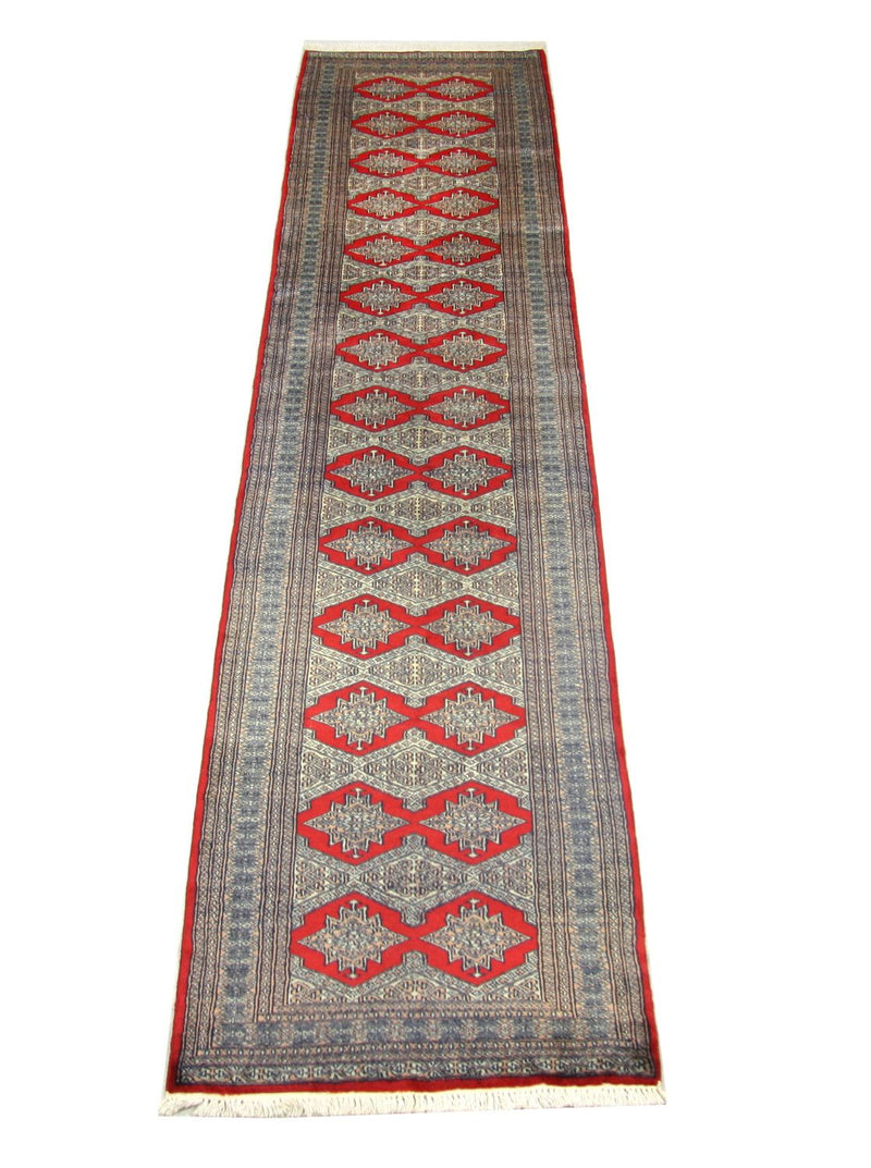 Loper Pakistaans tapijt - 343 x 76 cm - rood