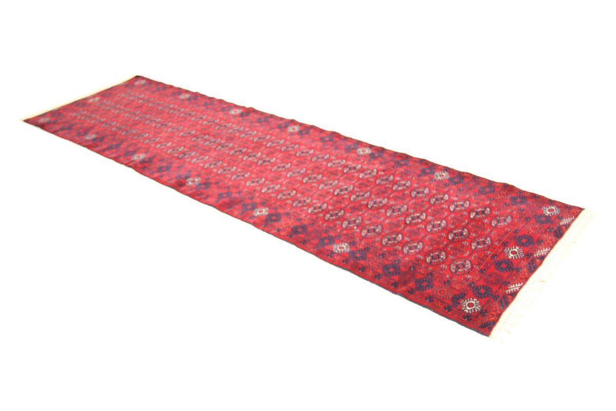 Loper Afghaans tapijt - Bukhara - 278 x 83 cm - rood