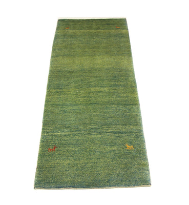 Loper Gabbeh tapijt - Perzisch - 233 x 84 cm - groen