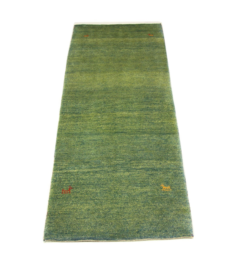 Loper Gabbeh tapijt - Perzisch - 233 x 84 cm - groen