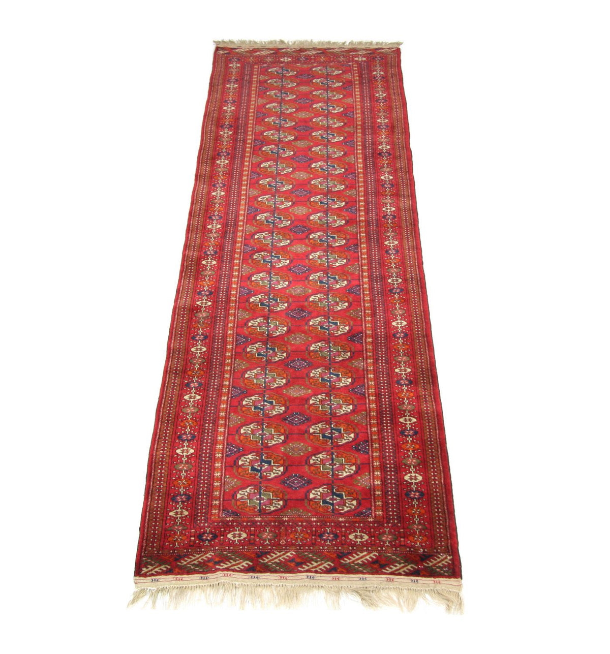 Loper Afghaans tapijt - Bukhara - 285 x 88 cm - rood