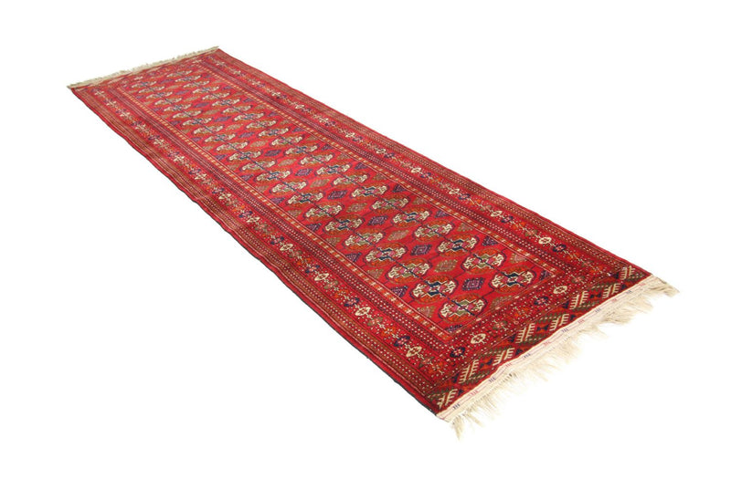 Loper Afghaans tapijt - Bukhara - 285 x 88 cm - rood